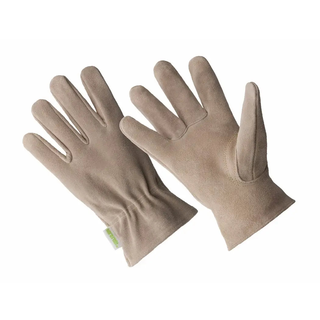 Premium Suede Leather Gardening Gloves - Large