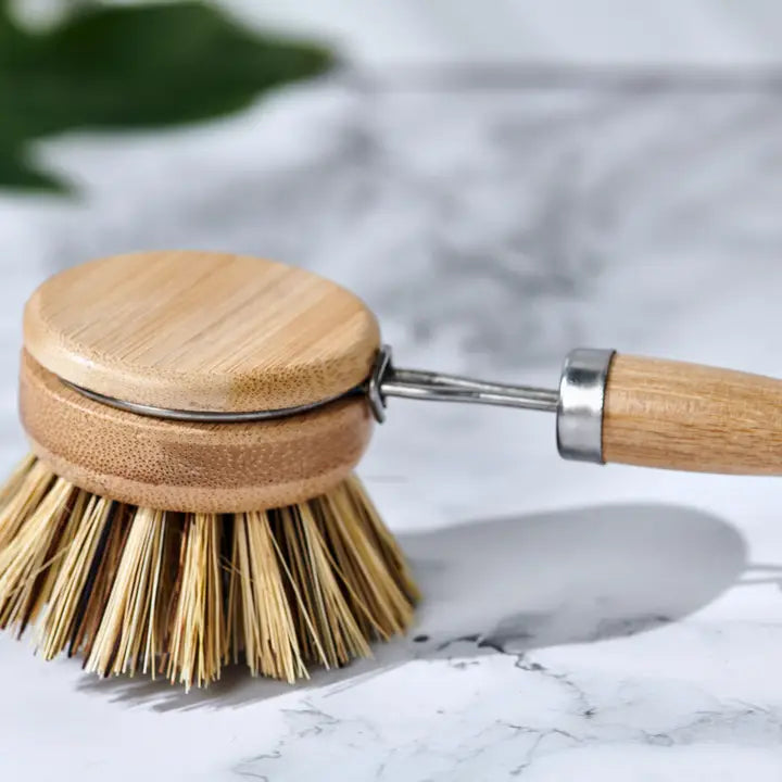 Long Handle Wood & Metal Dish Brush (Plastic Free)