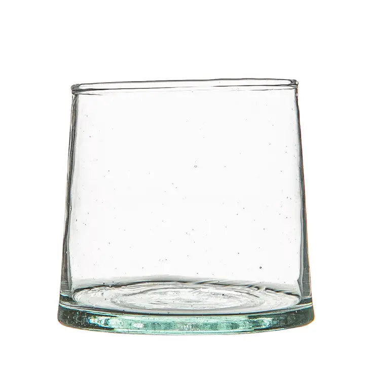 Moroccan Recycled Tumbler Glass  - 200ml Clear