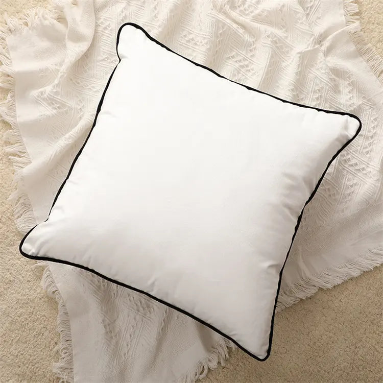 Velvet Throw pillow covers - Black Apple