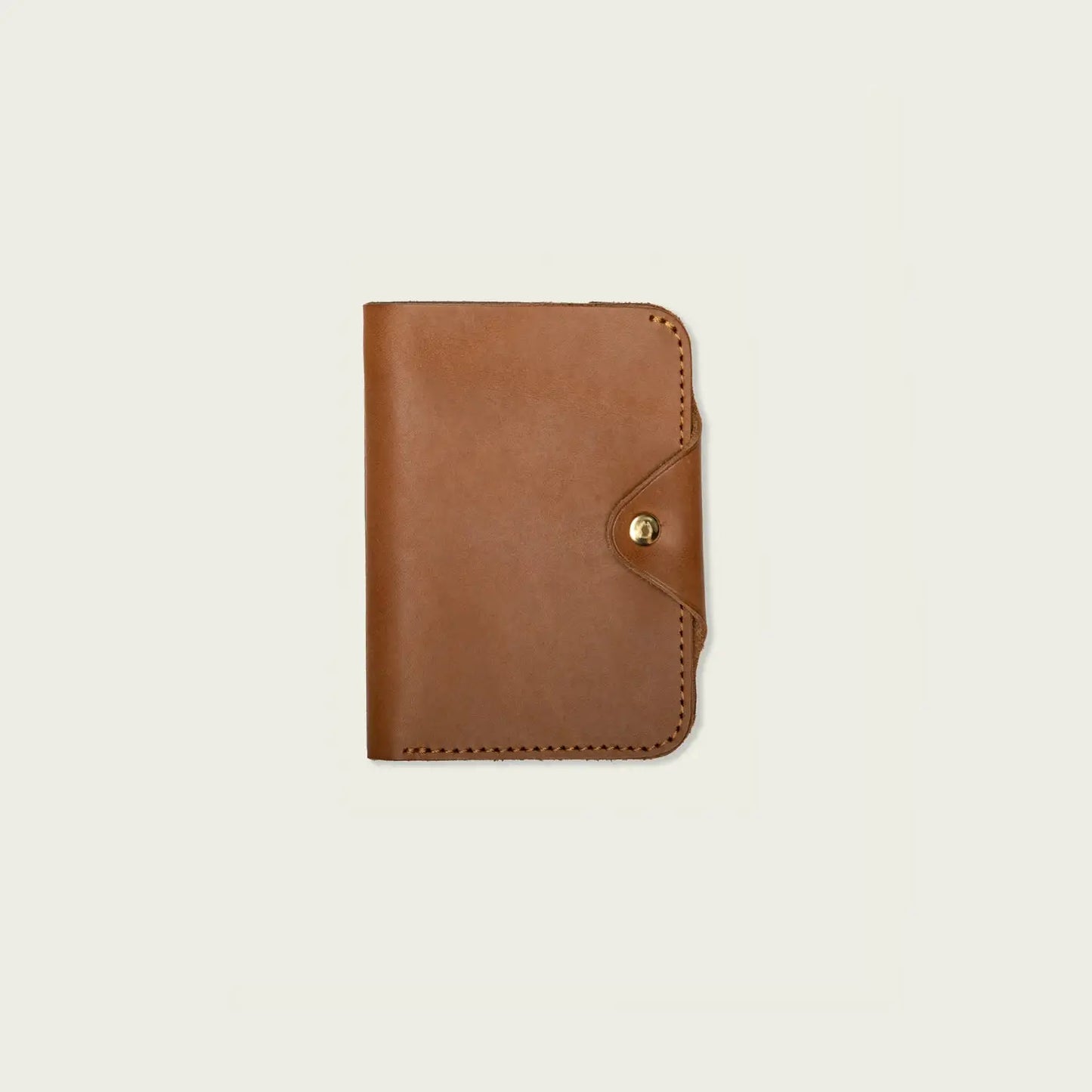 Leather Snap Passport Travel Wallet