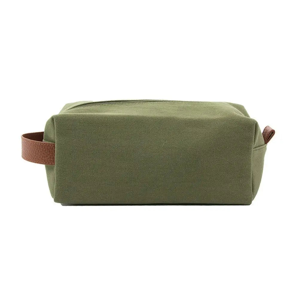 Dopp kits- Green Canvas